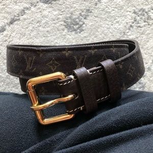 Louis Vuitton Canvas Logo Belt